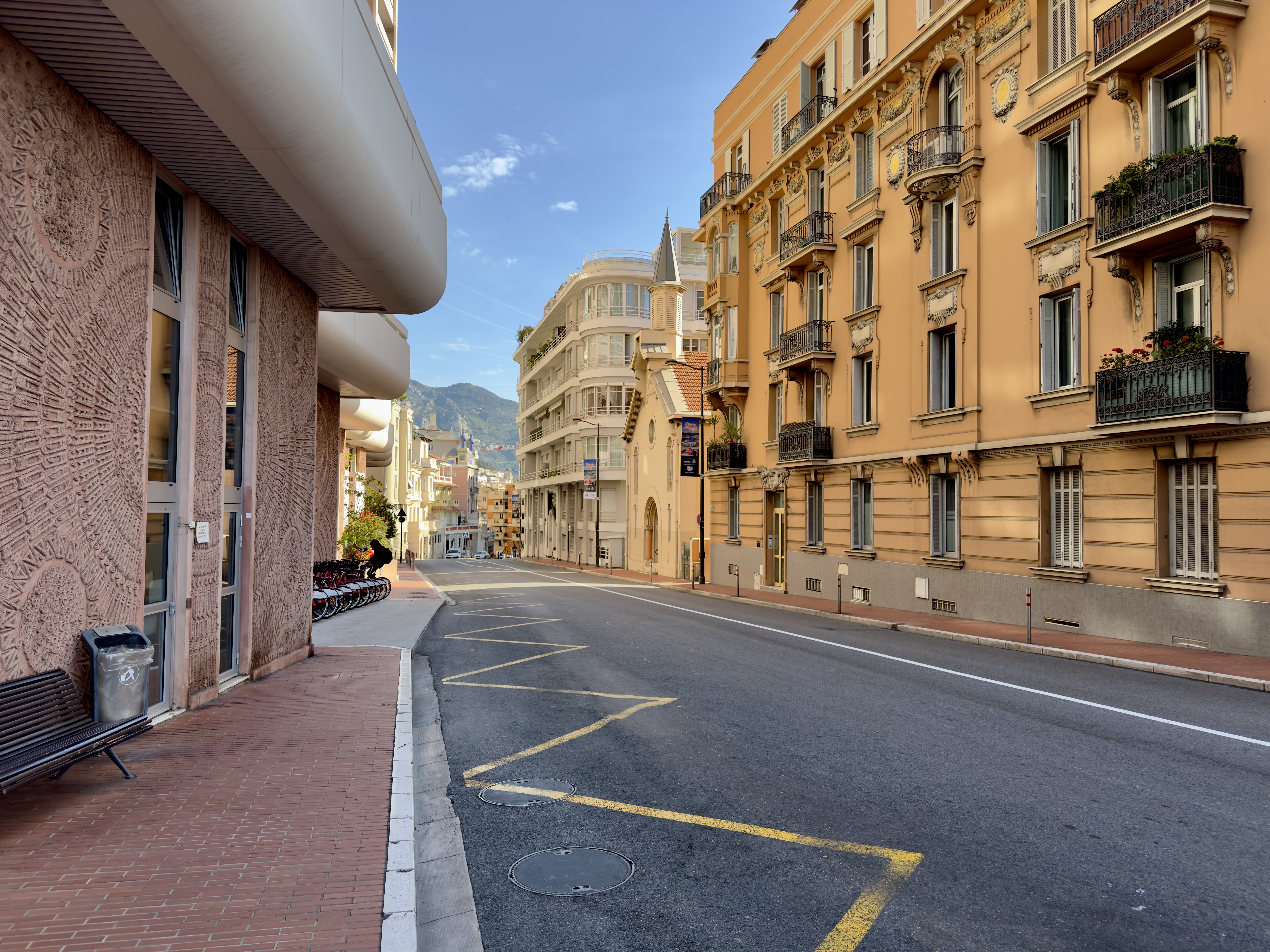 Residential buildings along Boulevard du Jardin Exotique in Monaco, luxury apartments for sale and rent in a prime Monaco neighbourhood