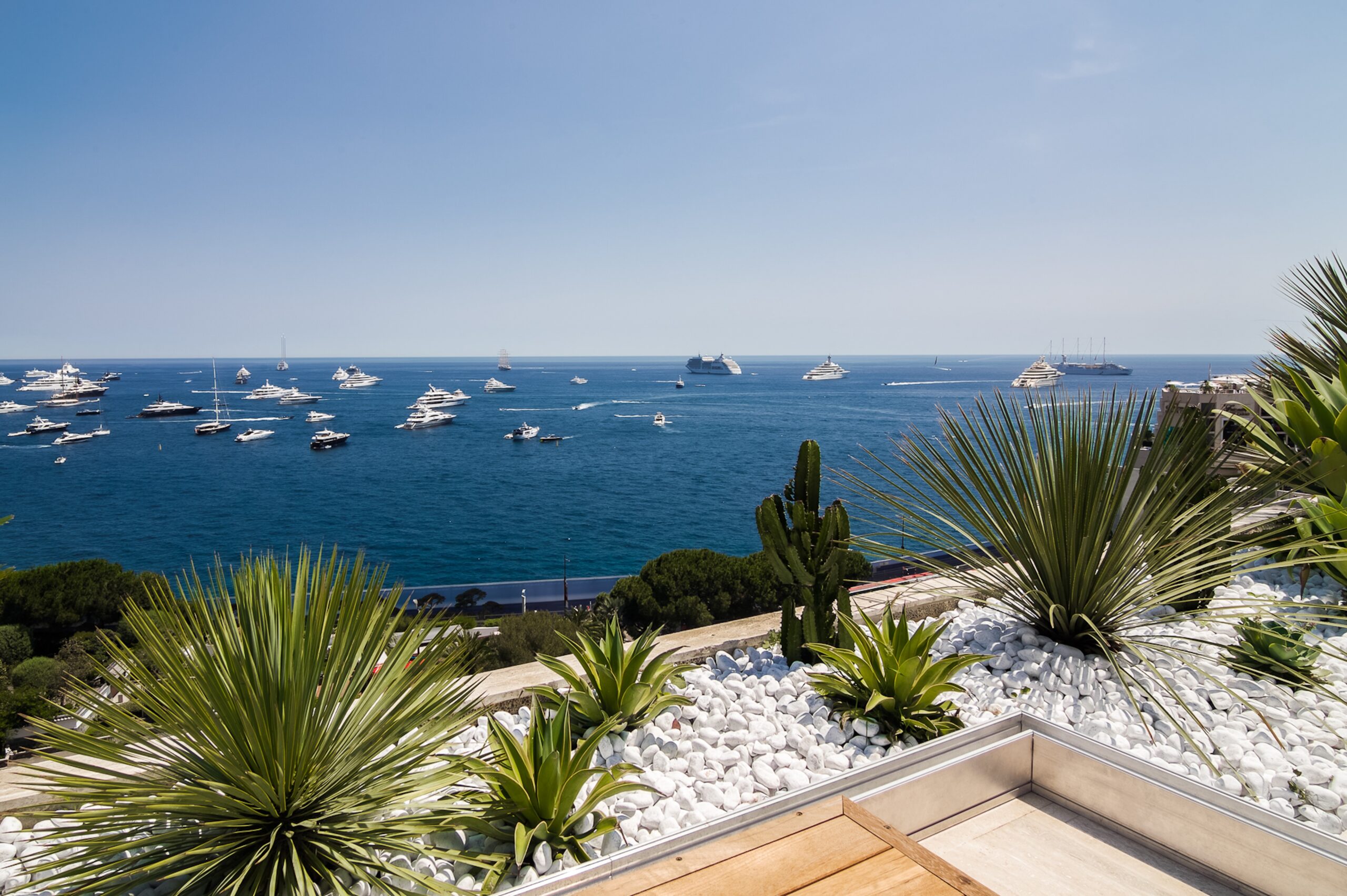 a view from the Mirabel garden, overlooking the Mediterranean